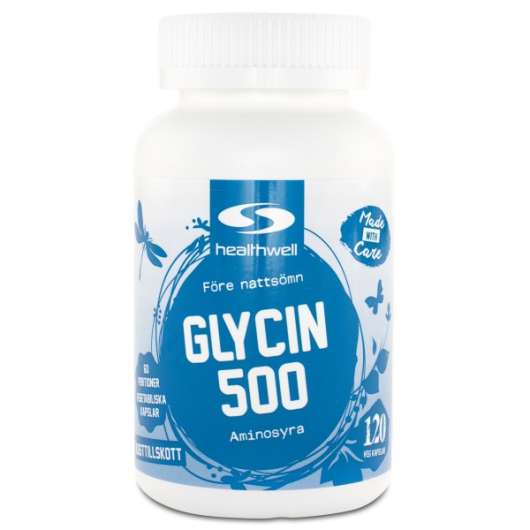 Healthwell Glycin 500 120 kaps