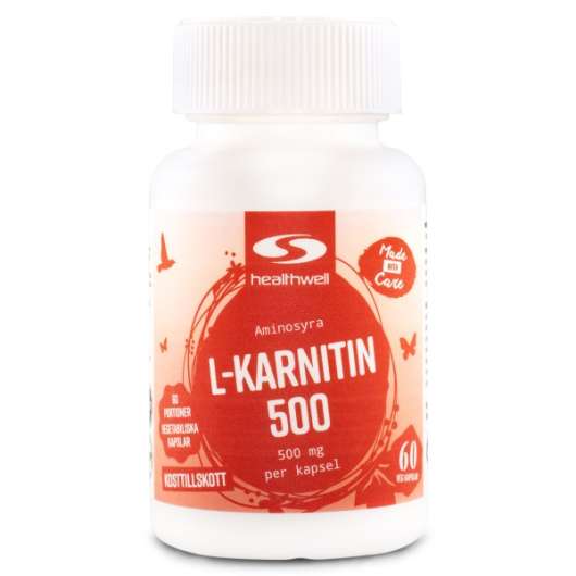 Healthwell L-Karnitin 500, 60 kaps