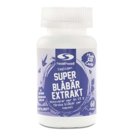 Healthwell Super Blåbär Extrakt 60 kaps