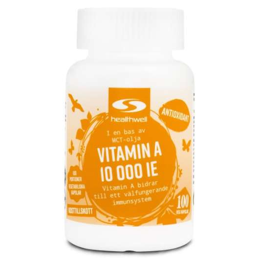 Healthwell Vitamin A 10000 IE, 90 kaps