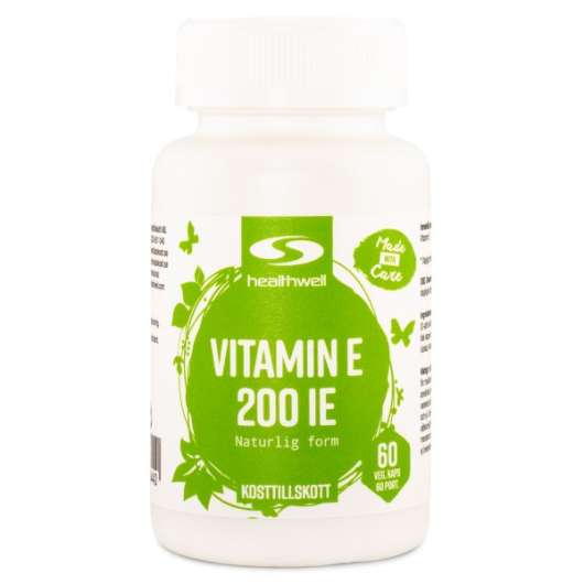 Healthwell Vitamin E 200 IE, 60 kaps
