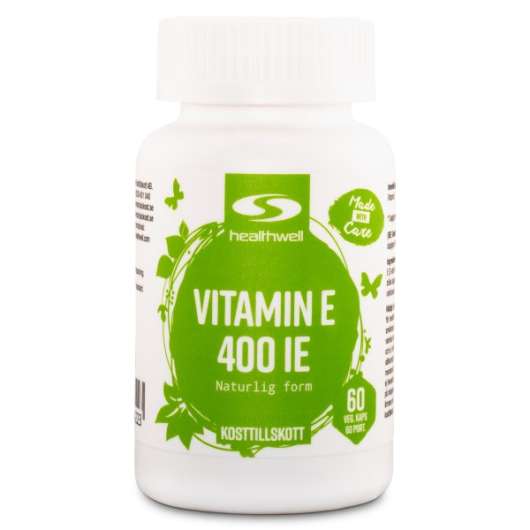 Healthwell Vitamin E 400 IE, 60 kaps