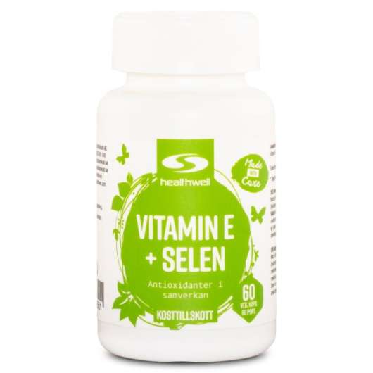 Healthwell Vitamin E+Selen, 60 kaps