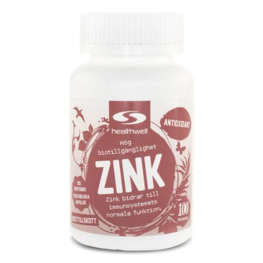 Healthwell Zink 100 kaps