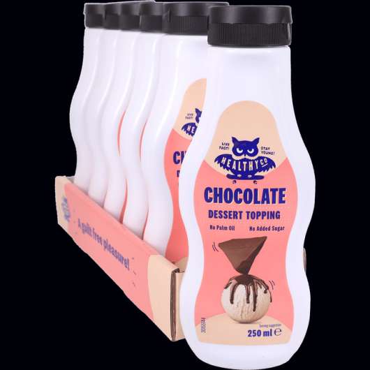 Healthyco Chokladsås Topping Sockerfri 6-pack