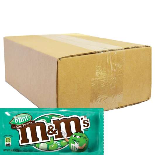 Hel Låda Godis "Mint & Dark Chocolate" 24 x 46g - 45% rabatt