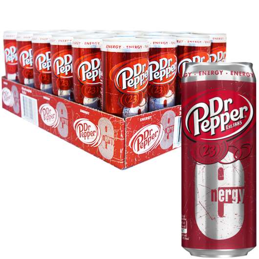 Hel Platta "Dr Pepper Energy" 24 x 33cl - 84% rabatt