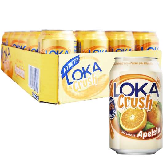 Hel Platta Loka "Crush" Apelsin 24 x 33cl - 40% rabatt