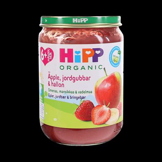 Hipp 2 x Barnmat Röda Bär & Äpple