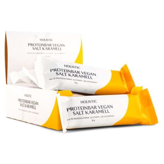 Holistic Proteinbar Vegan Salt karamell 12-pack