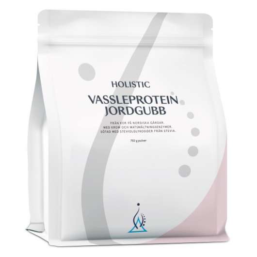 Holistic Vassleprotein, Jordgubb, 750 g