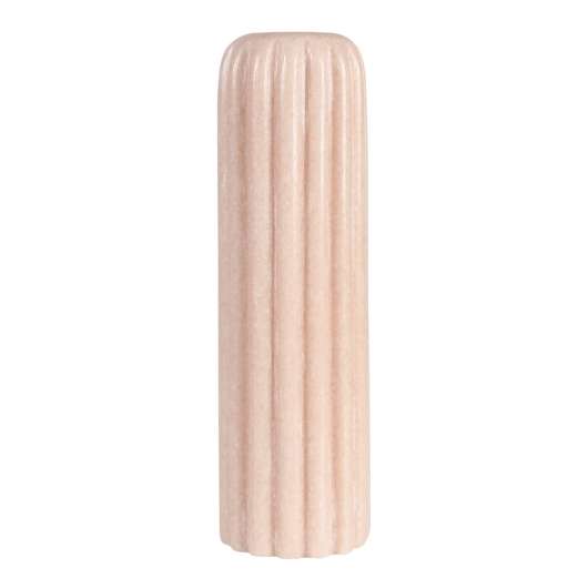 &klevering - Riffle Ljushållare Marmor 14,5 cm Rosa