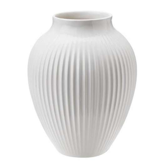 Knabstrup Keramik - Ripple Vas 12,5 cm Vit