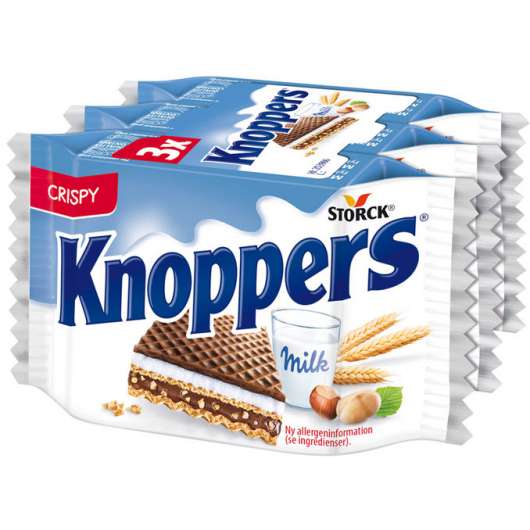 Knoppers Kex Hasselnöt Choklad 3-pack