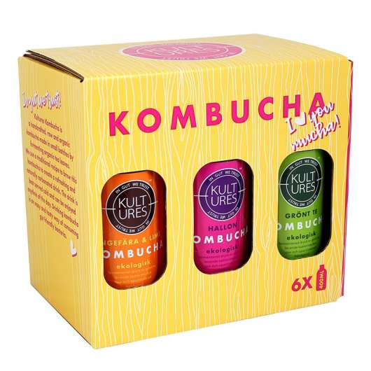 Kombucha Mixlåda 6-pack