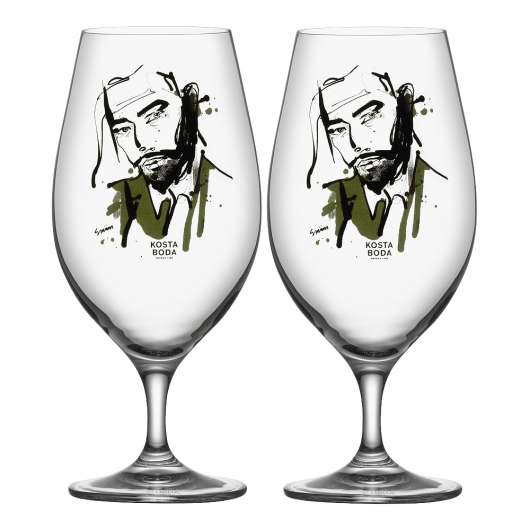 Kosta Boda - All About You Ölglas 40 cl 2-pack Want Him