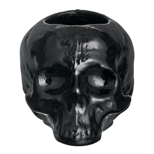 Kosta Boda - Still Life Skull Ljuslykta 8,5 cm Svart