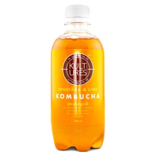 Kultures Kombucha, Ingefära & Lime, 400 ml