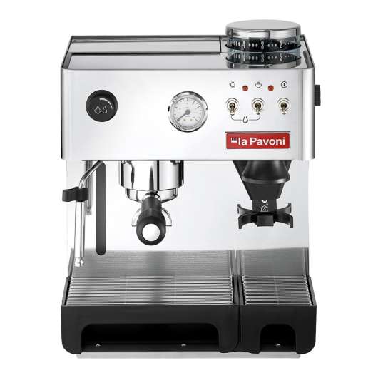 La Pavoni - Kombinerad manuell kaffemaskin med kvarn 950 W Rostfri