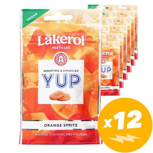 Läkerol YUP Orange Spritz 12-pack - 67% rabatt
