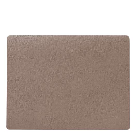Lind dna - Leather Serene Rectangle Bordstablett M 26,5x34,5 cm Mole Grey