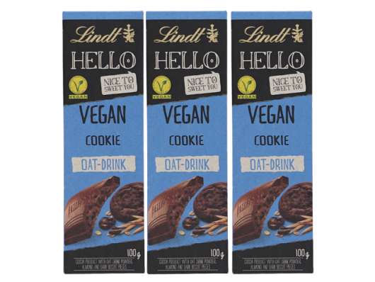 Lindt Choklad Vegan Cookie 3-pack