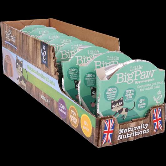 Little Big Paws Fiskmousse 8-pack