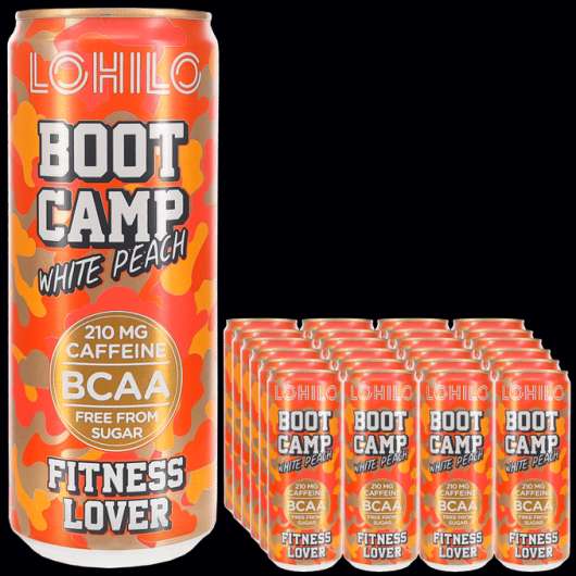 Lohilo Energidryck Boot Camp White Peach 24-pack