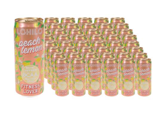 Lohilo Energidryck Peach & Lemon 48-pack
