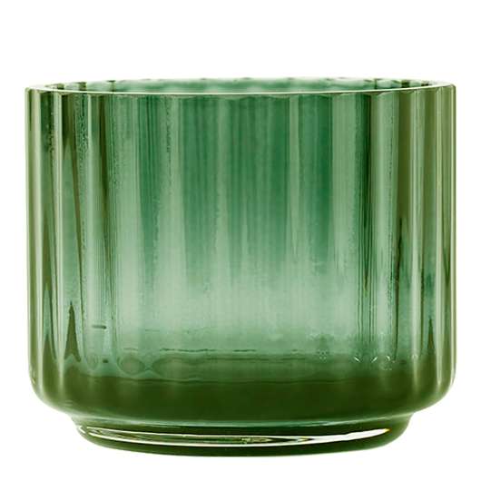 Lyngby Porcelain - Ljuslykta liten glas Grön