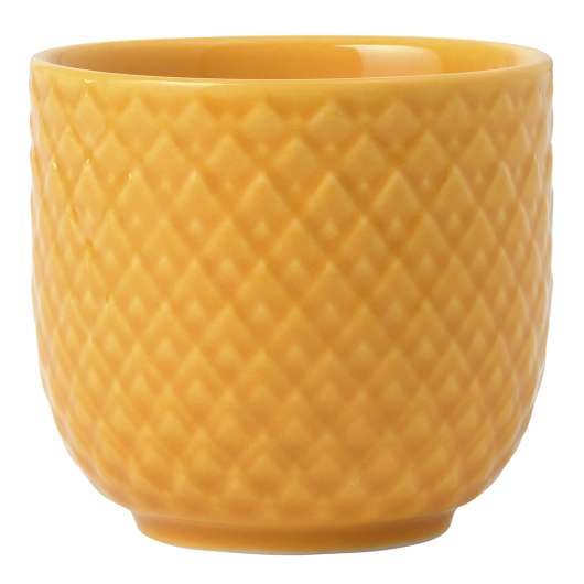Lyngby Porcelain - Rhombe Color Äggkopp 5 cm Gul