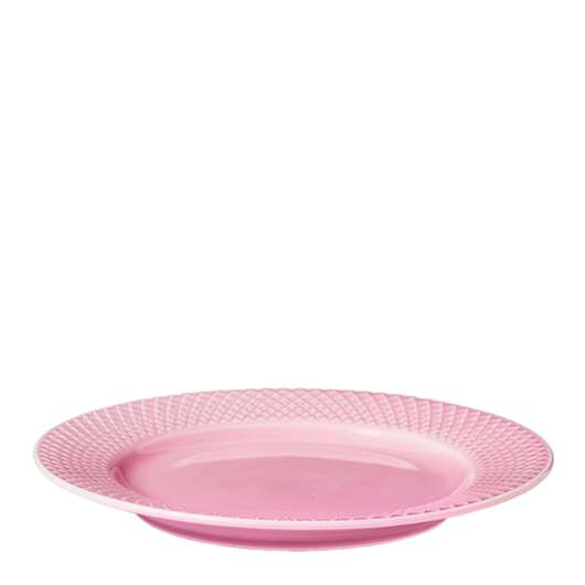 Lyngby Porcelain - Rhombe Color Tallrik 21 cm Rosa