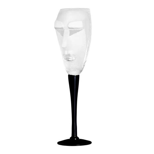 Målerås Glasbruk - Kubik Champagneglas 25 cm Klar