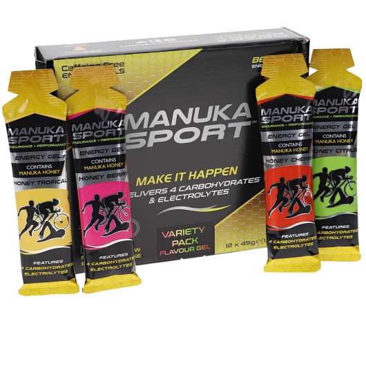 Manuka Sport Energy Gel Blandpack 12-pack - 64% rabatt