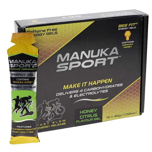 Manuka Sport Energy Gel Honung Citrus12-pack - 50% rabatt