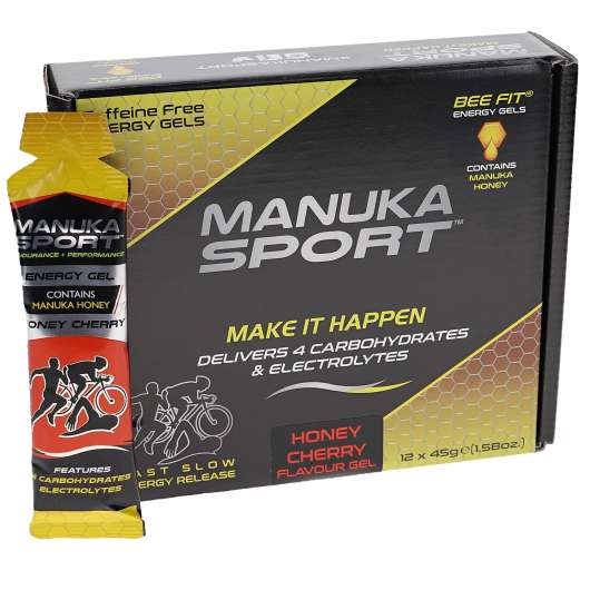 Manuka Sport Energy Gel Honung Körsbär 12-pack - 50% rabatt