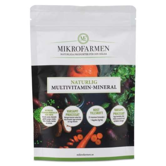 Mikrofarmen Naturlig Multivitamin-Mineral, 125 g