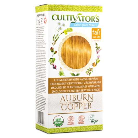 Miraz Organic Cultivators Hair Colors 1 st Auburn Copper