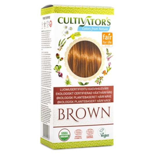 Miraz Organic Cultivators Hair Colors 1 st Brown