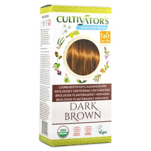 Miraz Organic Cultivators Hair Colors 1 st Dark Brown