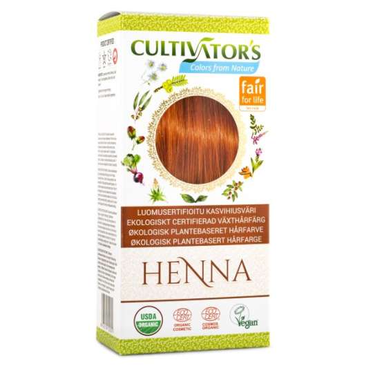 Miraz Organic Cultivators Hair Colors 1 st Henna