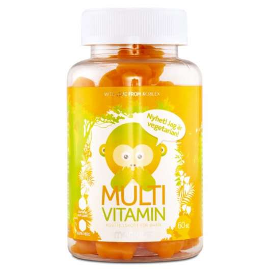 Monkids Multivitamin + Apelsin 60 tuggtabl