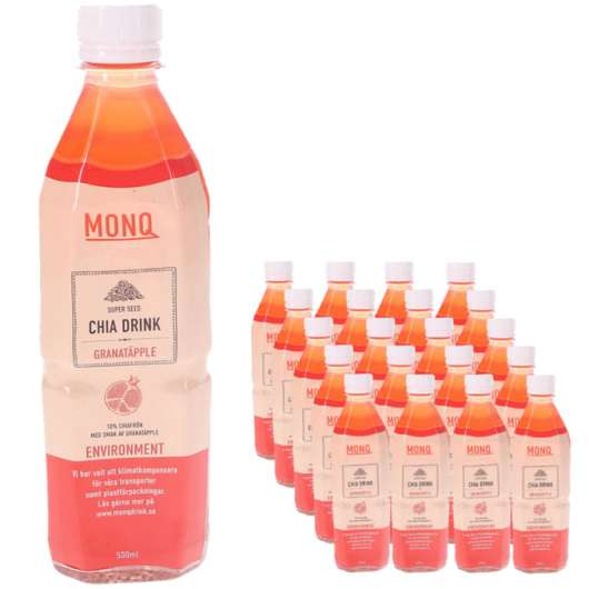 Monq Chia Granatäpple Dryck 20-pack