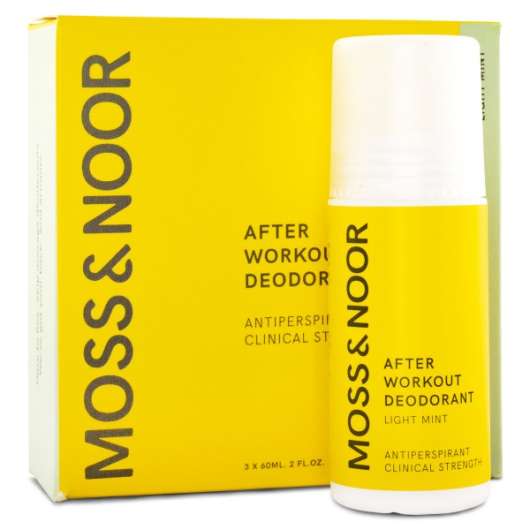 Moss & Noor After Workout Deodorant 3-pack Light Mint