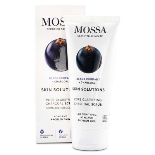 Mossa Skin Solutions Charcoal Scrub, 60 ml