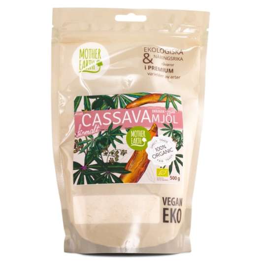 Mother Earth Cassava Mjöl Finmalt EKO 500 g