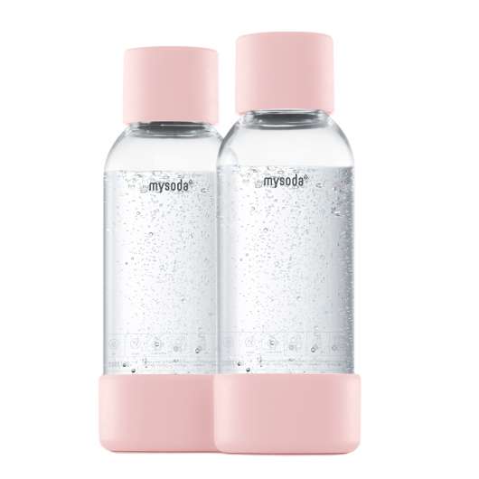MySoda - MySoda Flaska till Kolsyremaskin 2-pack 0,5  L  Pink