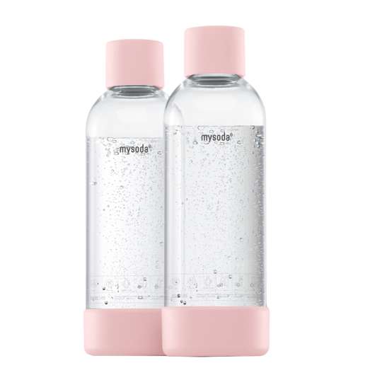 MySoda - MySoda Flaska till Kolsyremaskin 2-pack 1 L  Pink