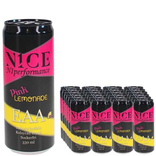 N1CE Energidryck Pink Lemonade 24-pack