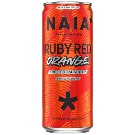 Naia 3 x Energidryck Ruby Red Orange